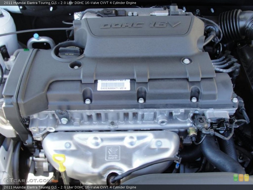 2.0 Liter DOHC 16-Valve CVVT 4 Cylinder Engine for the 2011 Hyundai Elantra #44108458