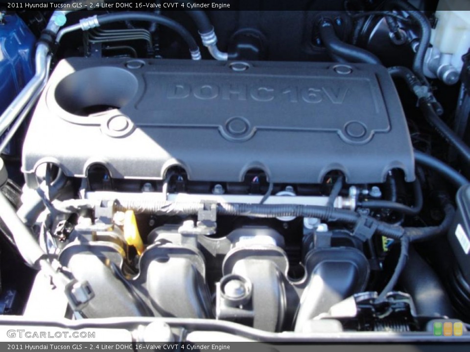 2.4 Liter DOHC 16-Valve CVVT 4 Cylinder Engine for the 2011 Hyundai Tucson #44110326