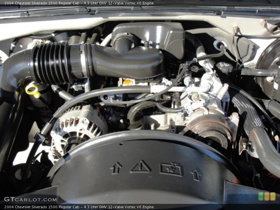 4.3 Liter OHV 12-Valve Vortec V6 Engine for the 2004 Chevrolet Silverado 1500 #44111726
