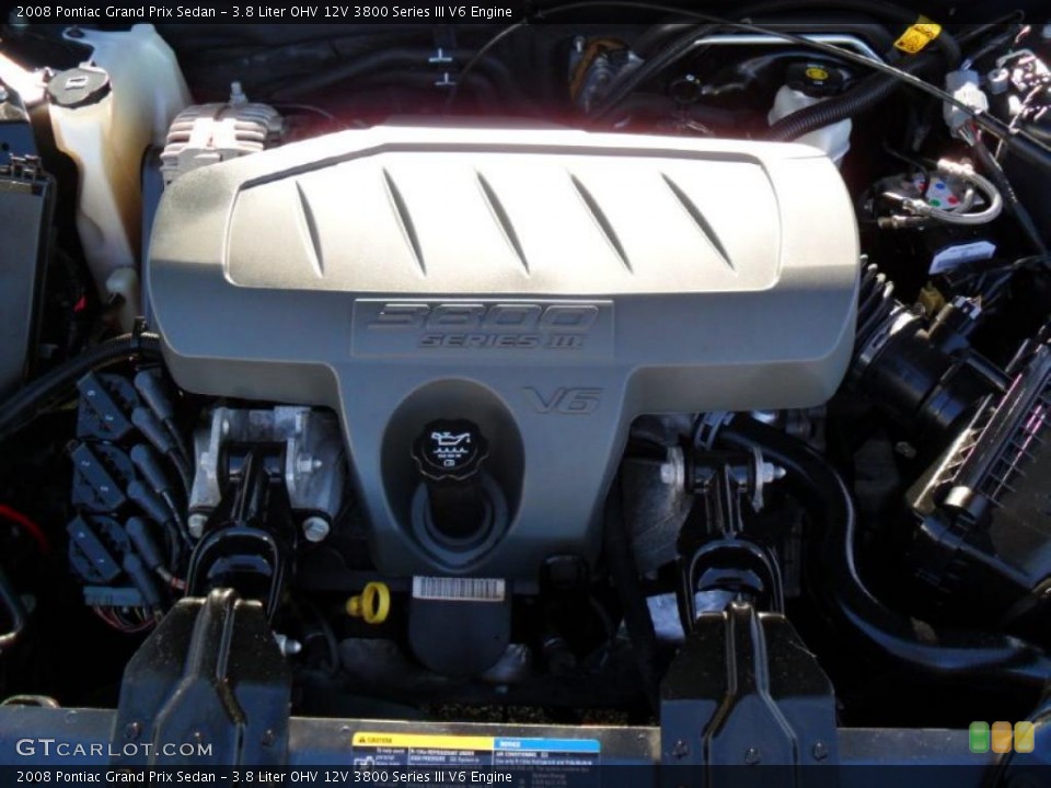 3.8 Liter OHV 12V 3800 Series III V6 Engine for the 2008 Pontiac Grand Prix #44118942