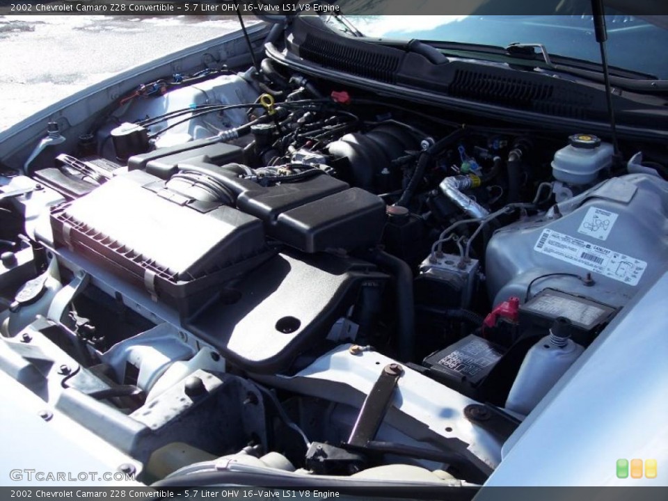 5.7 Liter OHV 16-Valve LS1 V8 Engine for the 2002 Chevrolet Camaro #44125946