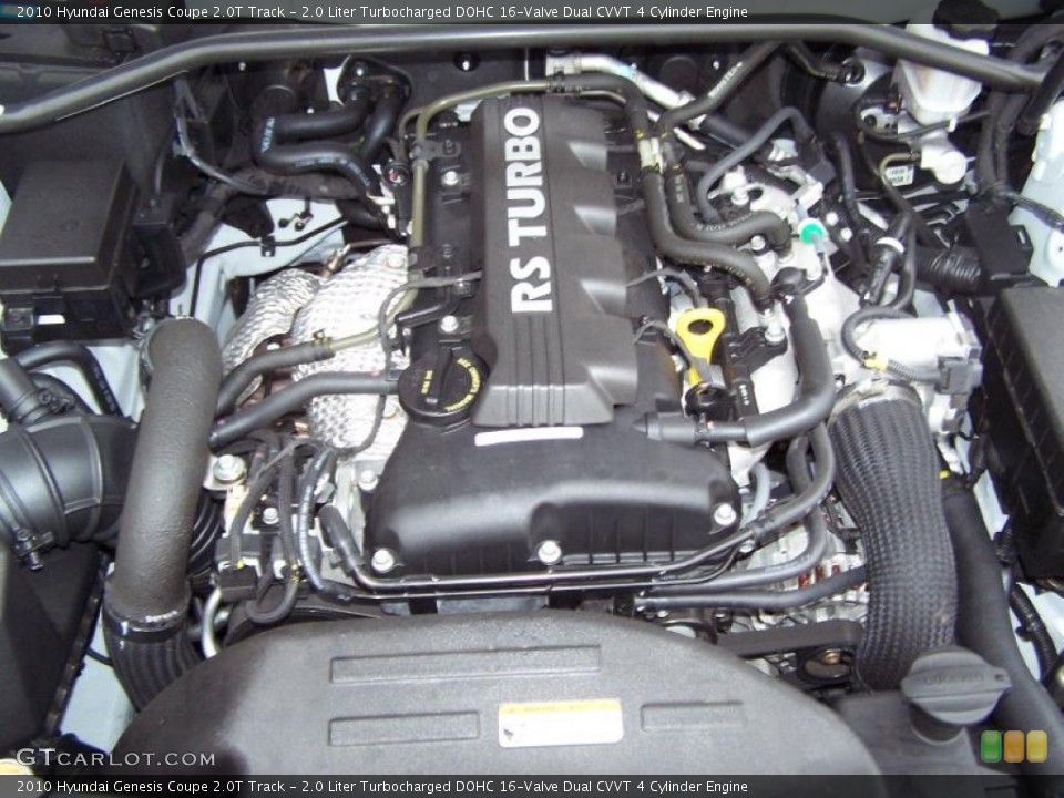 2.0 Liter Turbocharged DOHC 16-Valve Dual CVVT 4 Cylinder Engine for the 2010 Hyundai Genesis Coupe #44147457