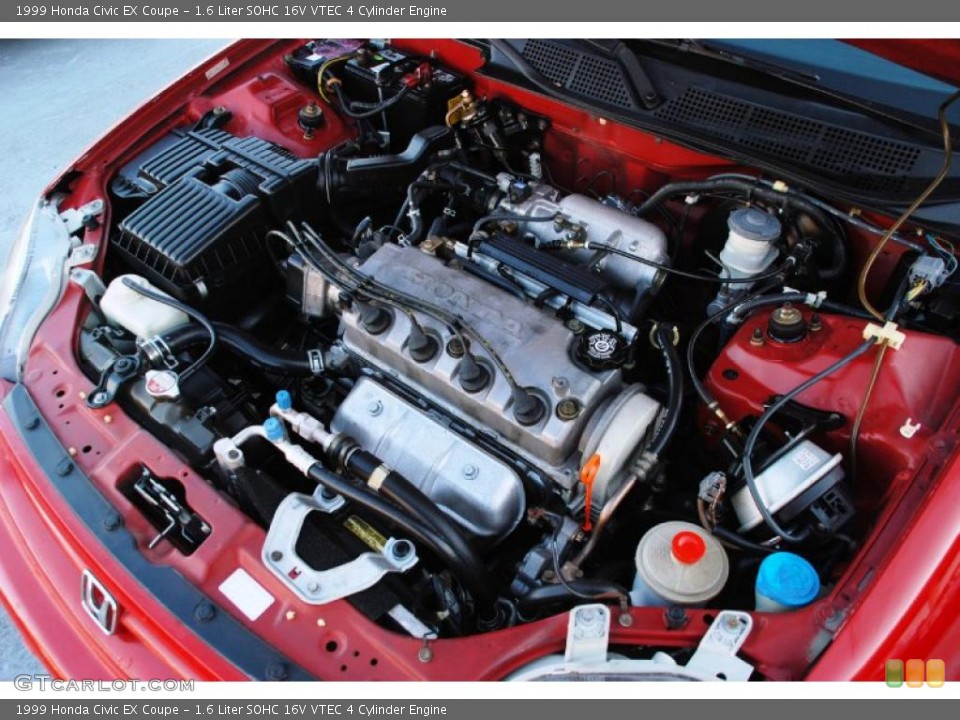1.6 Liter SOHC 16V VTEC 4 Cylinder Engine for the 1999 Honda Civic #44149433