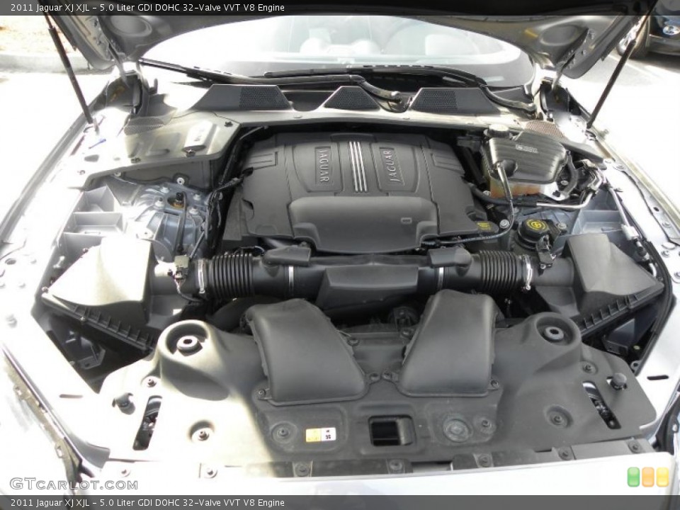 5.0 Liter GDI DOHC 32-Valve VVT V8 Engine for the 2011 Jaguar XJ #44153093
