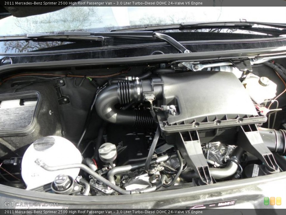 3.0 Liter Turbo-Diesel DOHC 24-Valve V6 2011 Mercedes-Benz Sprinter Engine