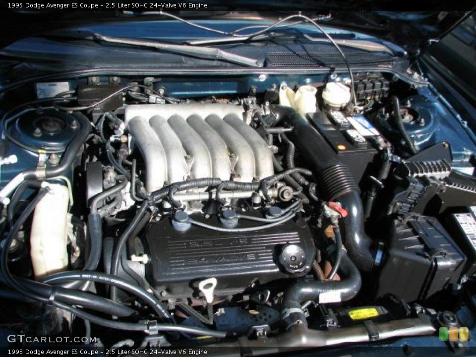 2.5 Liter SOHC 24-Valve V6 1995 Dodge Avenger Engine