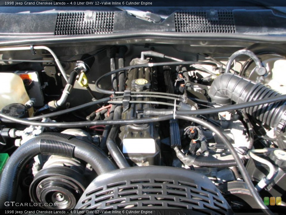 1998 Jeep Grand Cherokee Engine 4.0 L 6 Cylinder 4.0 Liter OHV 12-Valve Inline 6 Cylinder Engine for the 1998 Jeep Grand