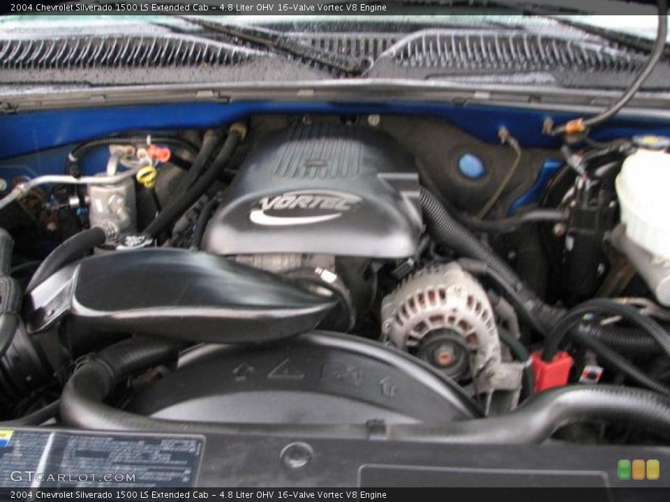 4.8 Liter OHV 16-Valve Vortec V8 Engine for the 2004 Chevrolet Silverado 1500 #44189611