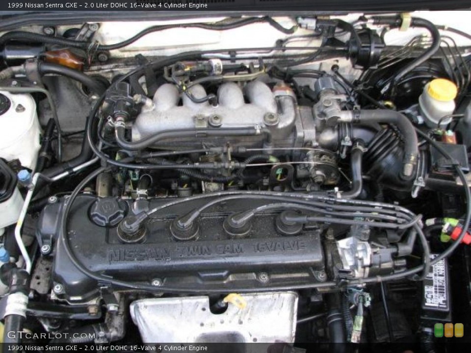 2.0 Liter DOHC 16-Valve 4 Cylinder 1999 Nissan Sentra Engine