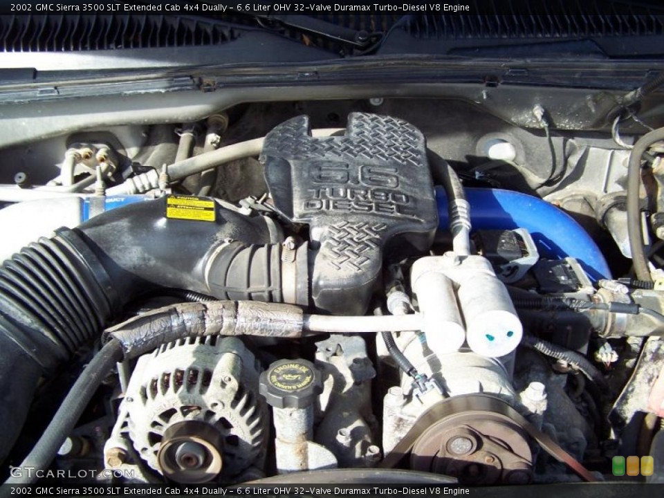 6.6 Liter OHV 32-Valve Duramax Turbo-Diesel V8 Engine for the 2002 GMC Sierra 3500 #44199554