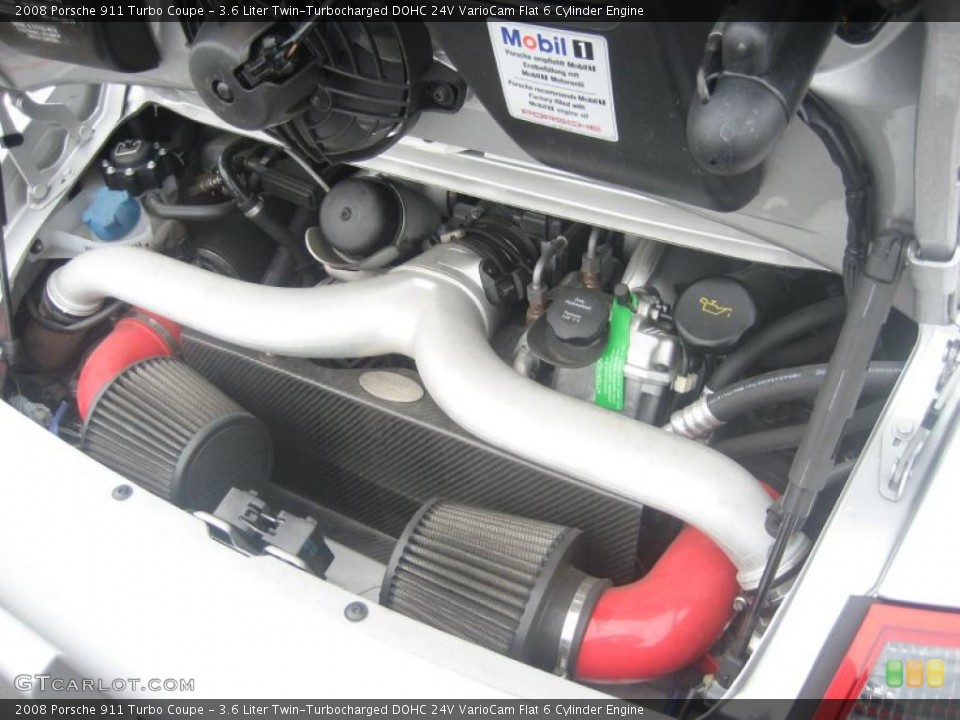 3.6 Liter Twin-Turbocharged DOHC 24V VarioCam Flat 6 Cylinder Engine for the 2008 Porsche 911 #44219869