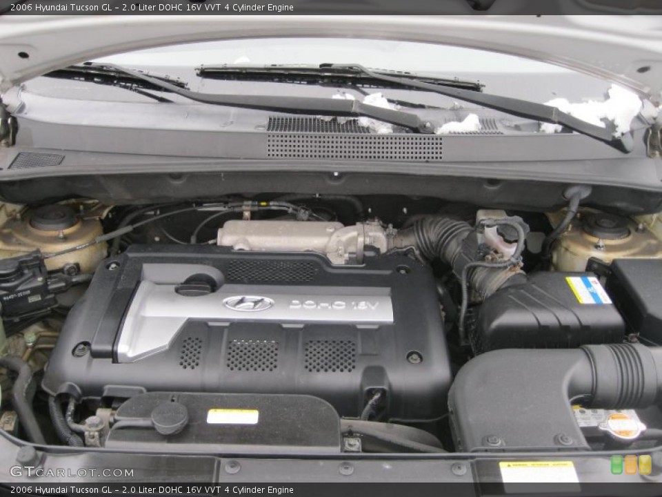 2.0 Liter DOHC 16V VVT 4 Cylinder Engine for the 2006 Hyundai Tucson #44271636