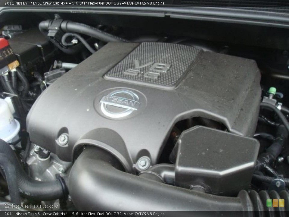 5.6 Liter Flex-Fuel DOHC 32-Valve CVTCS V8 Engine for the 2011 Nissan Titan #44273356