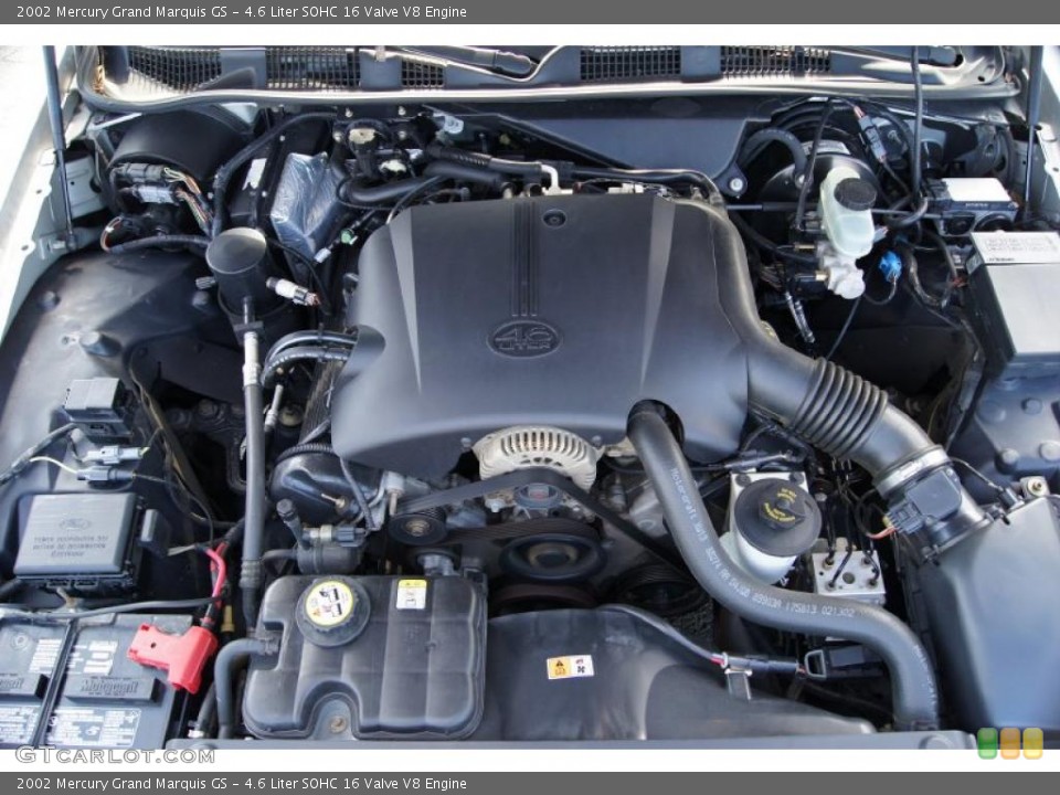 4.6 Liter SOHC 16 Valve V8 Engine for the 2002 Mercury Grand Marquis #44274380