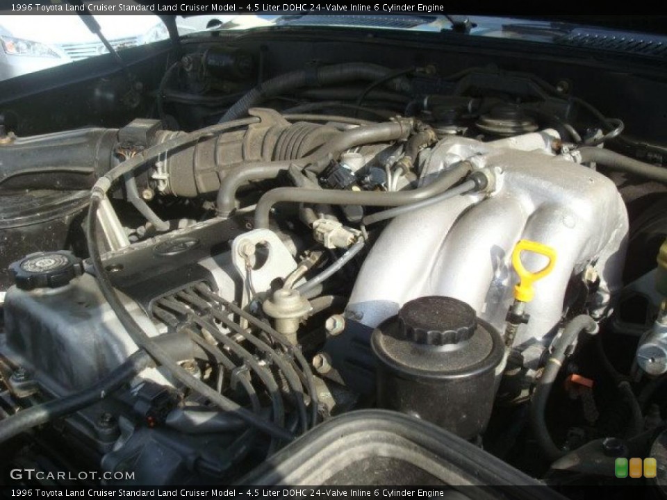 4.5 Liter DOHC 24-Valve Inline 6 Cylinder 1996 Toyota Land Cruiser Engine
