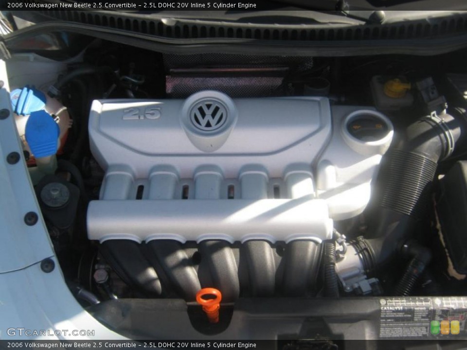 2.5L DOHC 20V Inline 5 Cylinder Engine for the 2006 Volkswagen New Beetle #44292512