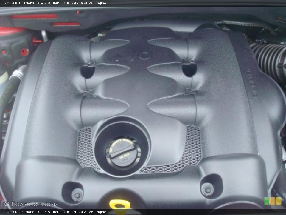3.8 Liter DOHC 24-Valve V6 Engine for the 2009 Kia Sedona #44297508