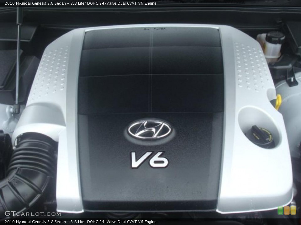 3.8 Liter DOHC 24-Valve Dual CVVT V6 Engine for the 2010 Hyundai Genesis #44301067