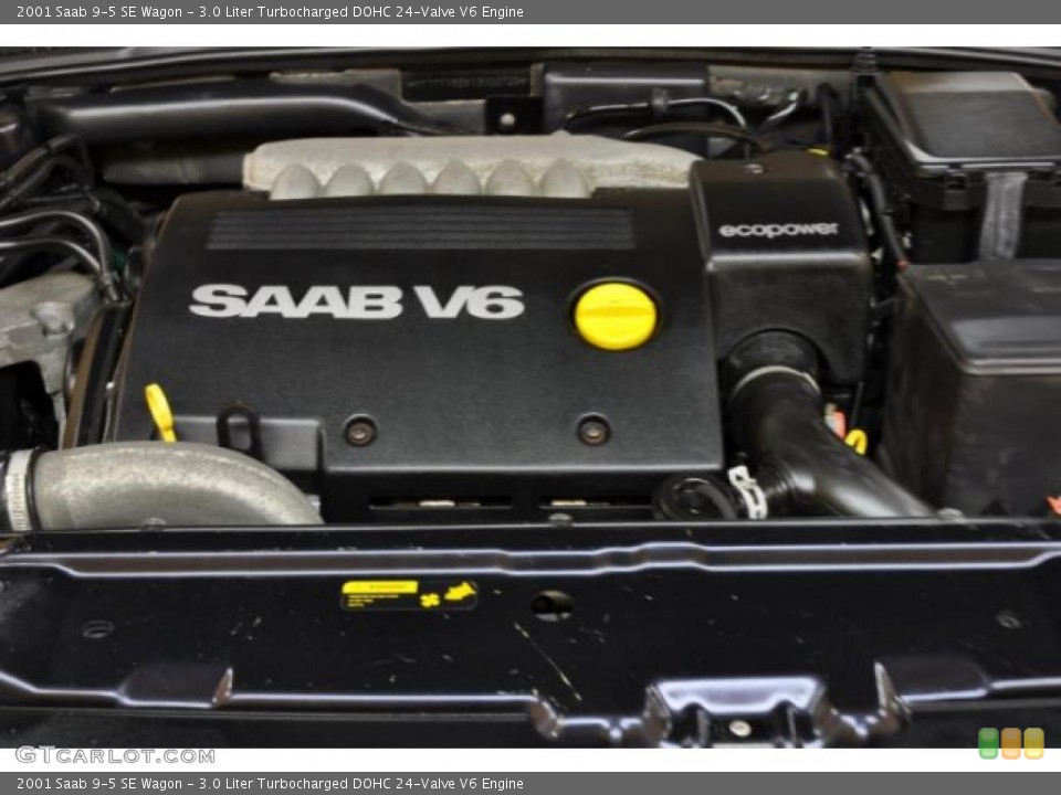 3.0 Liter Turbocharged DOHC 24-Valve V6 Engine for the 2001 Saab 9-5 #44307671