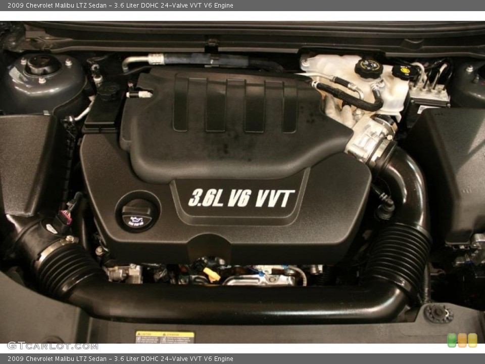3.6 Liter DOHC 24-Valve VVT V6 Engine for the 2009 Chevrolet Malibu #44320205