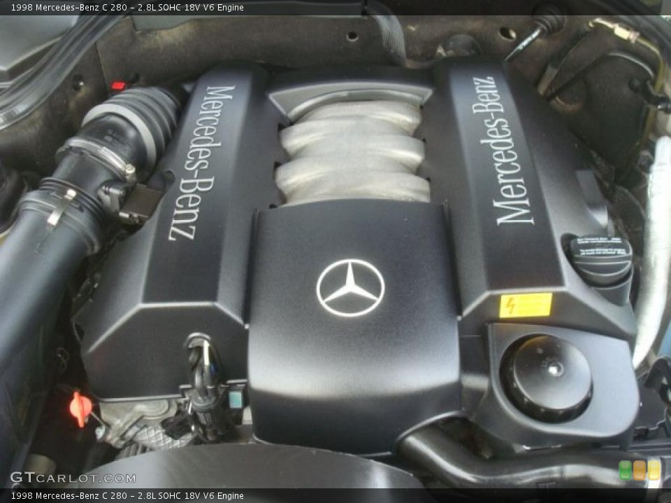 2.8L SOHC 18V V6 1998 Mercedes-Benz C Engine