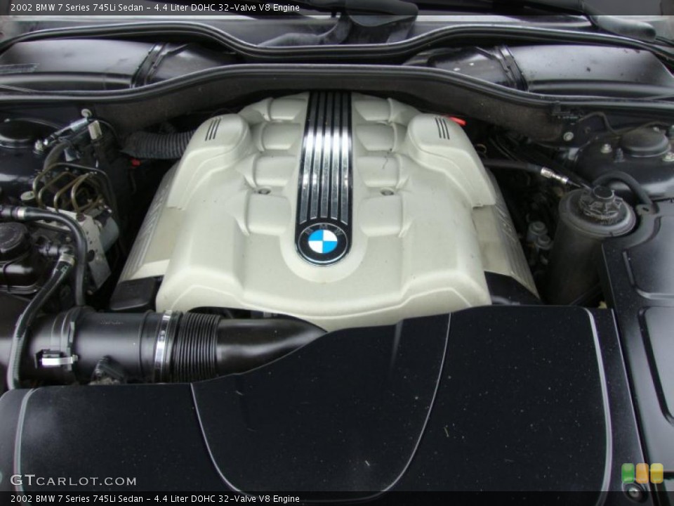 4.4 Liter DOHC 32-Valve V8 Engine for the 2002 BMW 7 Series #44351430