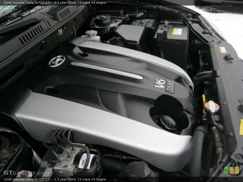 3.5 Liter DOHC 24 Valve V6 Engine for the 2006 Hyundai Santa Fe #44357106