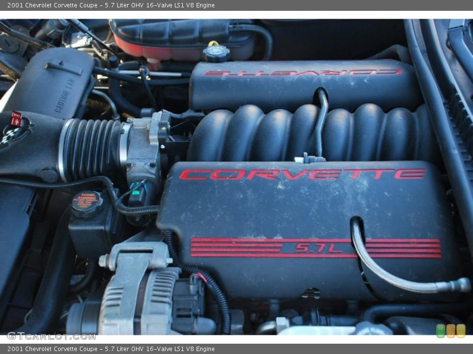 5.7 Liter OHV 16-Valve LS1 V8 Engine for the 2001 Chevrolet Corvette #44379488