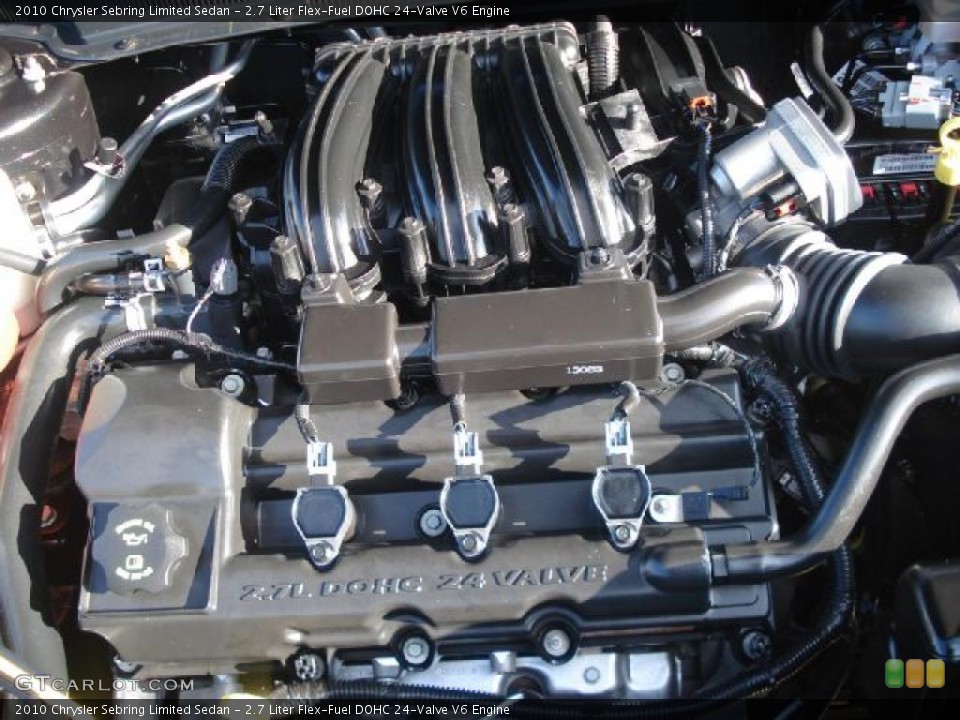 2.7 Liter Flex-Fuel DOHC 24-Valve V6 Engine for the 2010 Chrysler Sebring #44387264