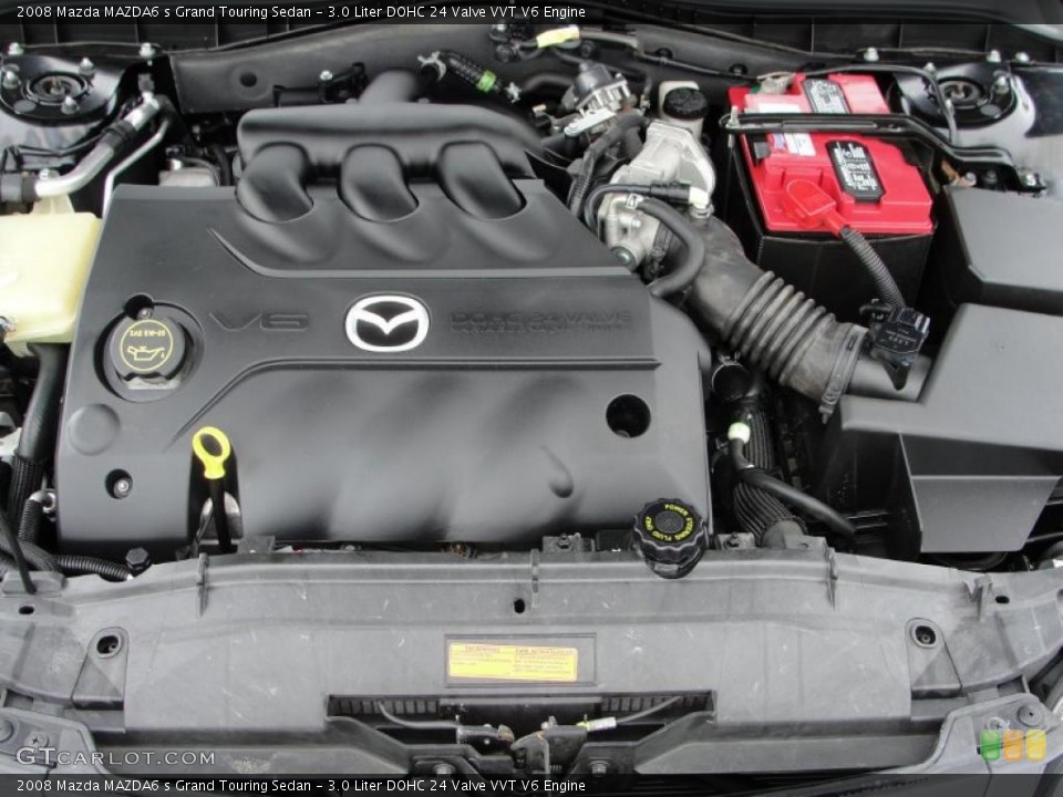 3.0 Liter DOHC 24 Valve VVT V6 2008 Mazda MAZDA6 Engine