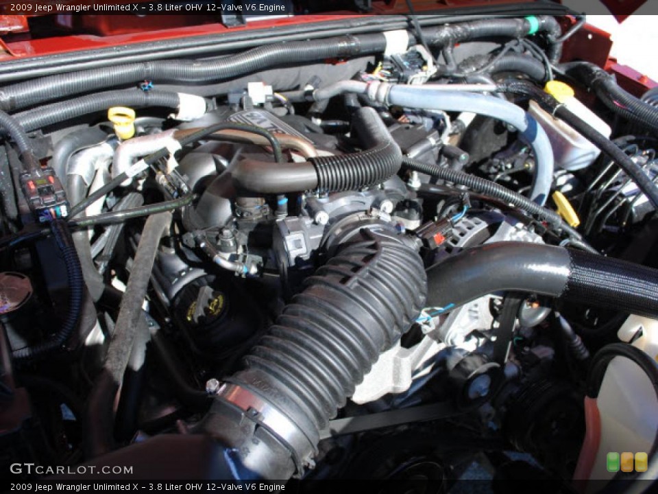 3.8 Liter OHV 12-Valve V6 Engine for the 2009 Jeep Wrangler Unlimited #44396576