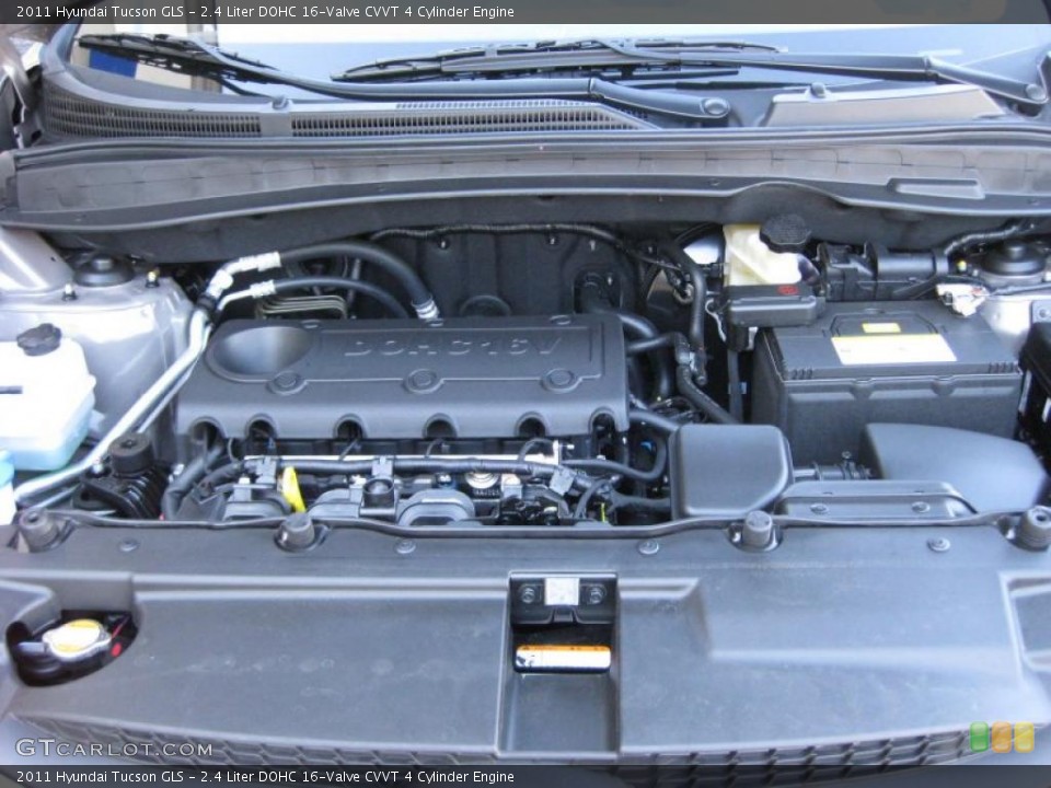 2.4 Liter DOHC 16-Valve CVVT 4 Cylinder Engine for the 2011 Hyundai Tucson #44438638