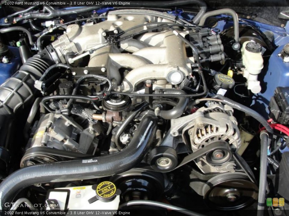3.8 Liter OHV 12-Valve V6 Engine for the 2002 Ford Mustang #44568165