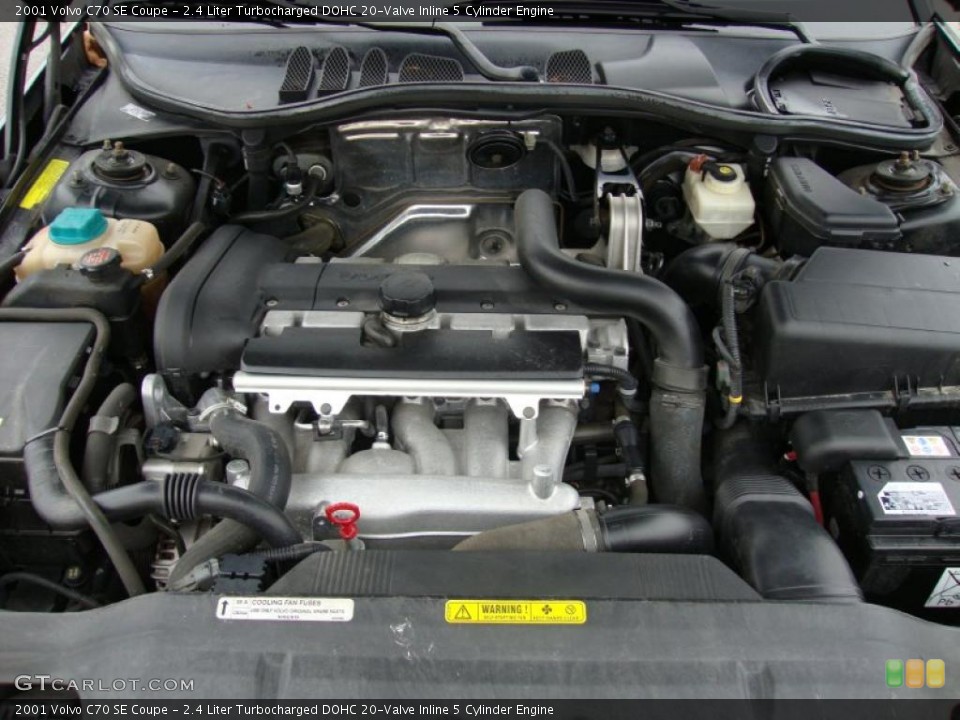 2.4 Liter Turbocharged DOHC 20-Valve Inline 5 Cylinder Engine for the 2001 Volvo C70 #44569954