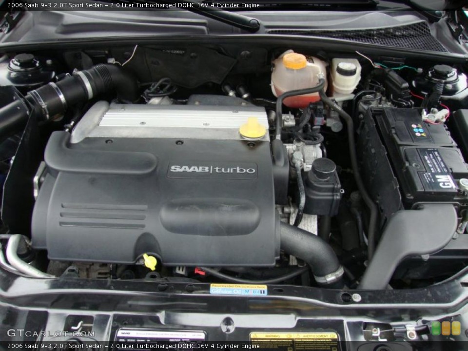 2.0 Liter Turbocharged DOHC 16V 4 Cylinder Engine for the 2006 Saab 9-3 #44572481