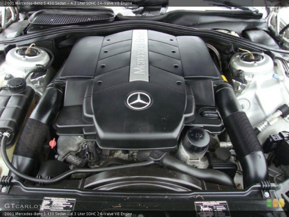 4.3 Liter SOHC 24-Valve V8 2001 Mercedes-Benz S Engine