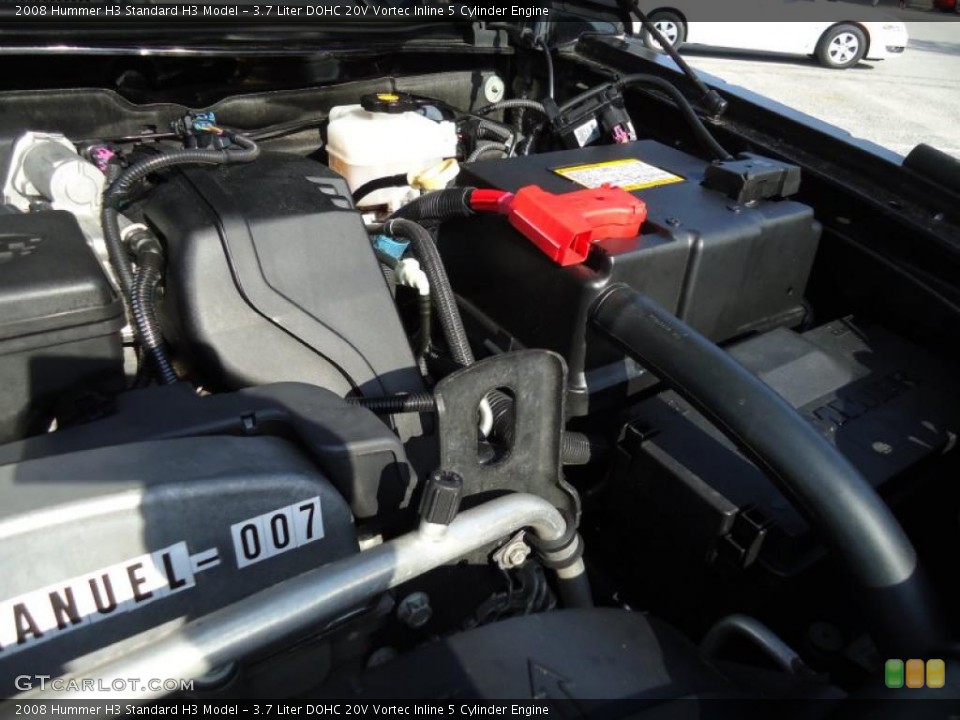 3.7 Liter DOHC 20V Vortec Inline 5 Cylinder Engine for the 2008 Hummer H3 #44581093