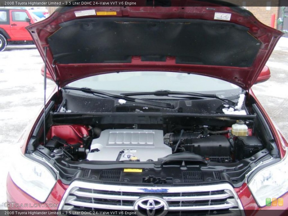3.5 Liter DOHC 24-Valve VVT V6 Engine for the 2008 Toyota Highlander #44583073
