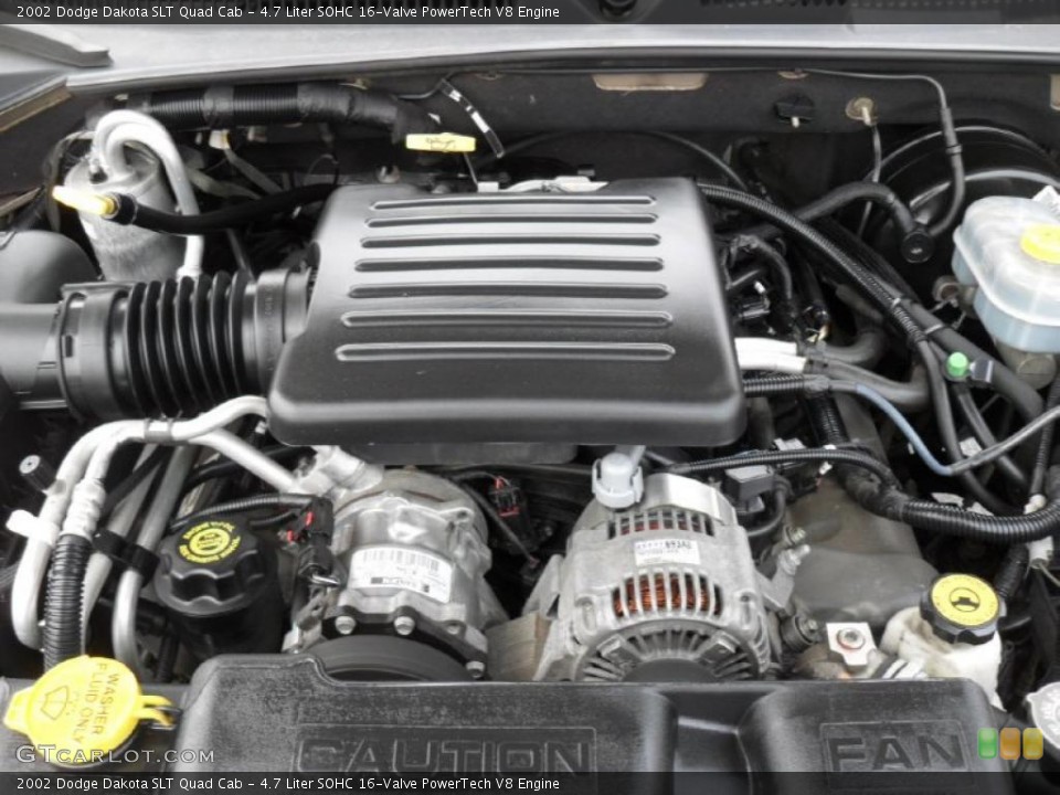 4.7 Liter SOHC 16-Valve PowerTech V8 Engine for the 2002 Dodge Dakota #44597881