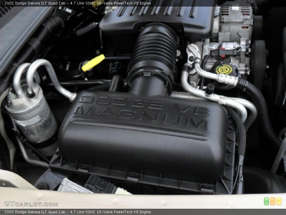 4.7 Liter SOHC 16-Valve PowerTech V8 Engine for the 2002 Dodge Dakota #44597898
