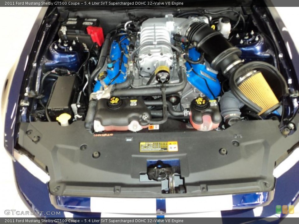 5.4 Liter SVT Supercharged DOHC 32-Valve V8 Engine for the 2011 Ford Mustang #44630438