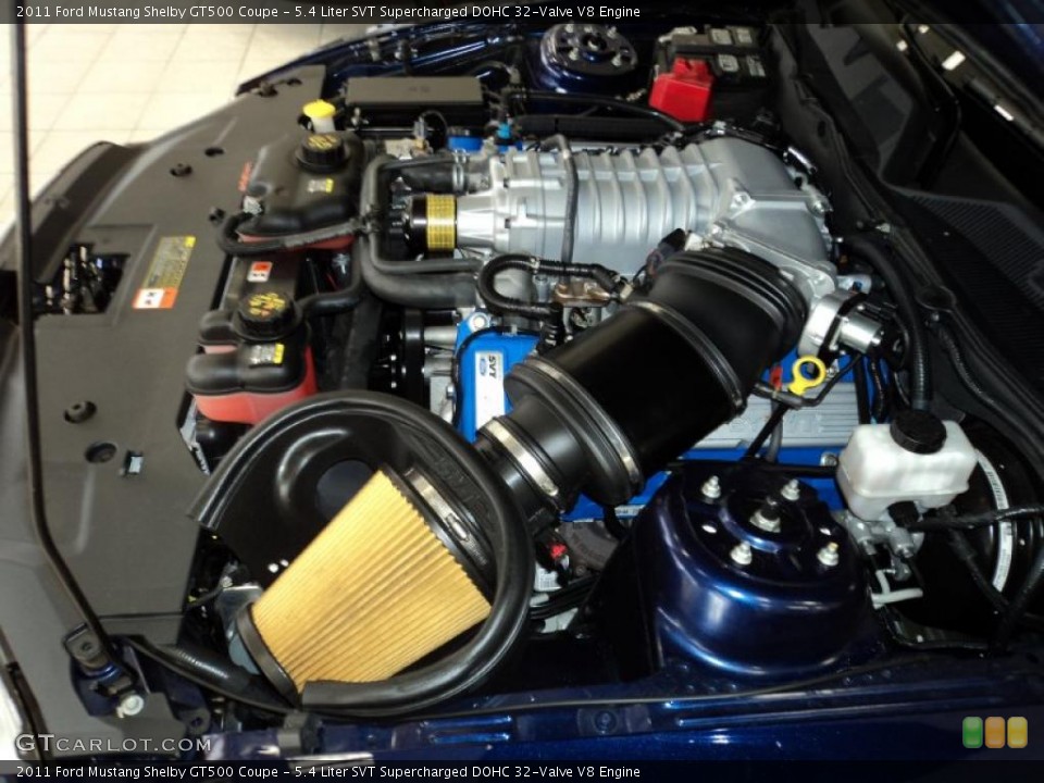 5.4 Liter SVT Supercharged DOHC 32-Valve V8 Engine for the 2011 Ford Mustang #44630454