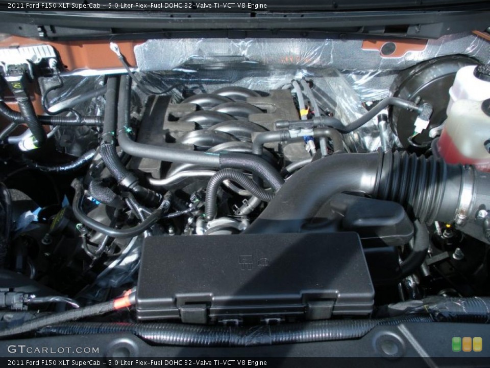 5.0 Liter Flex-Fuel DOHC 32-Valve Ti-VCT V8 Engine for the 2011 Ford F150 #44633838