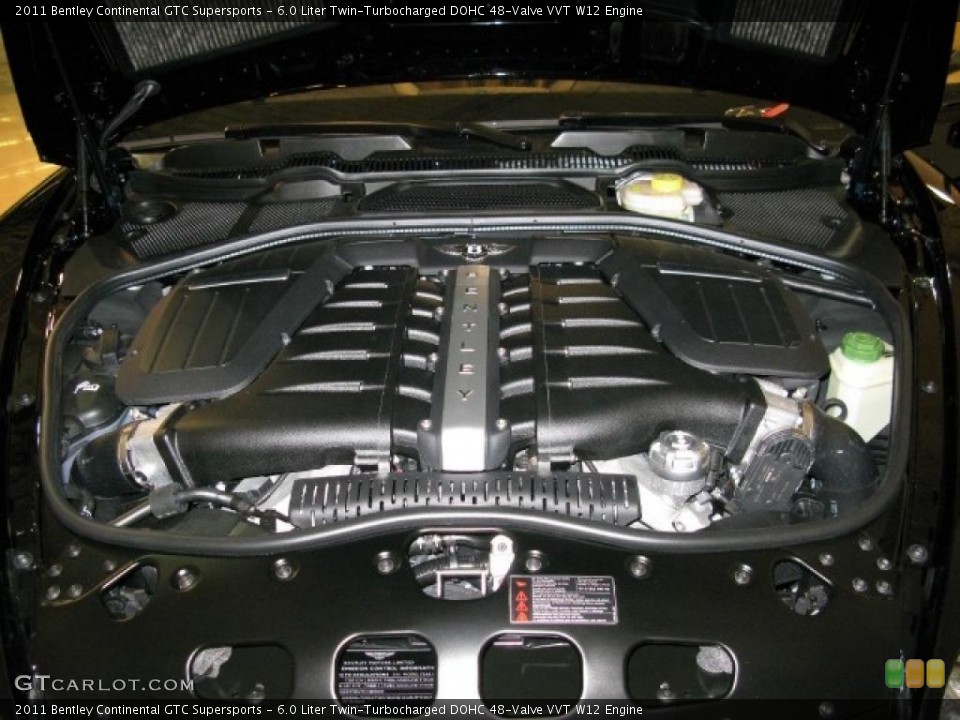 6.0 Liter Twin-Turbocharged DOHC 48-Valve VVT W12 Engine for the 2011 Bentley Continental GTC #44654951