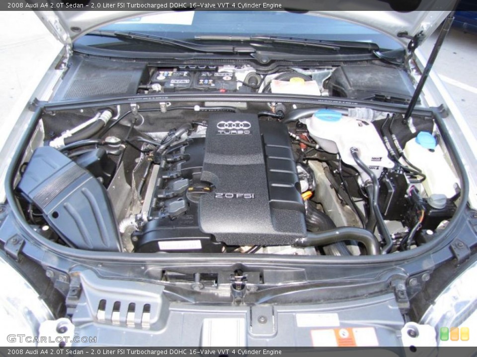 2.0 Liter FSI Turbocharged DOHC 16-Valve VVT 4 Cylinder Engine for the 2008 Audi A4 #44657275