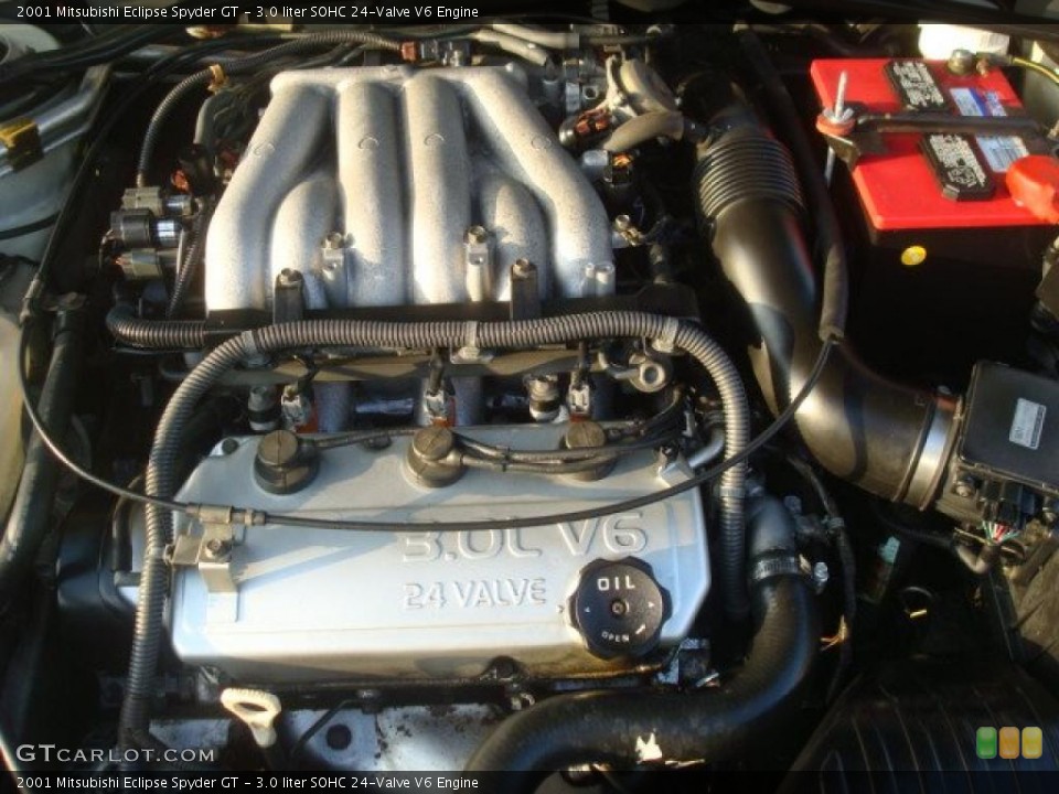 3.0 liter SOHC 24-Valve V6 Engine for the 2001 Mitsubishi Eclipse #44659435
