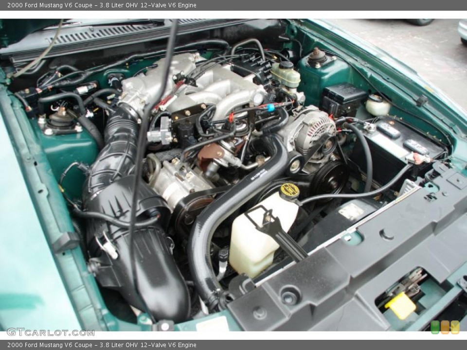 3.8 Liter OHV 12-Valve V6 Engine for the 2000 Ford Mustang #44666947