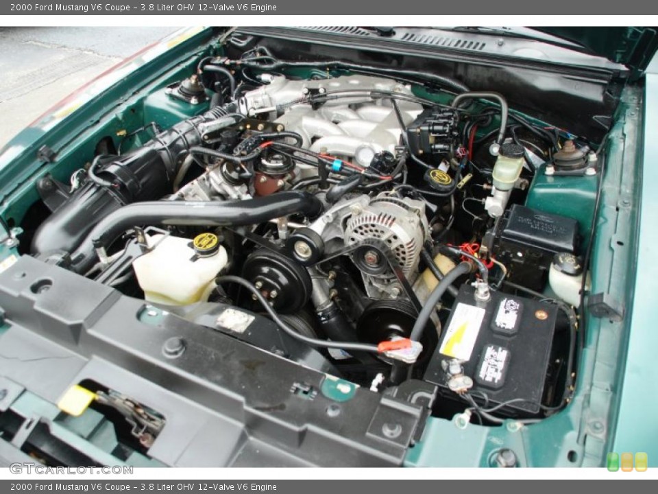 3.8 Liter OHV 12-Valve V6 Engine for the 2000 Ford Mustang #44666963