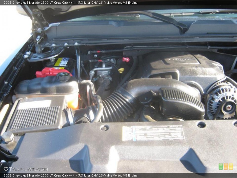 5.3 Liter OHV 16-Valve Vortec V8 Engine for the 2008 Chevrolet Silverado 1500 #44668707