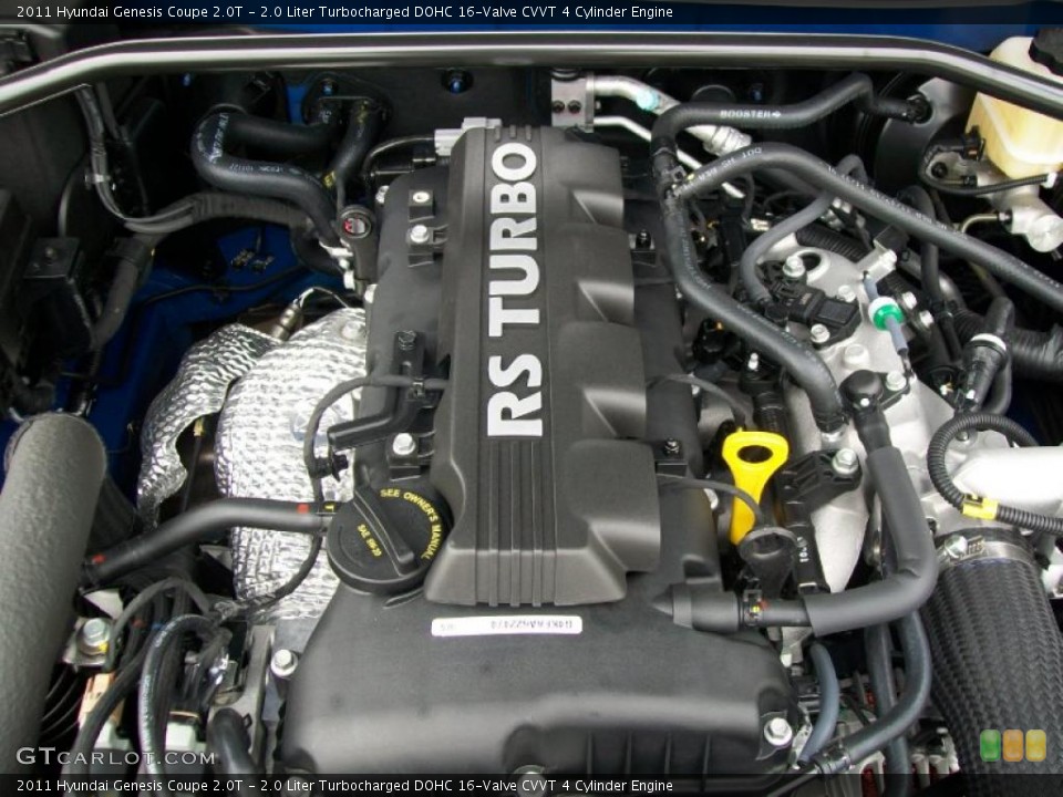 2.0 Liter Turbocharged DOHC 16-Valve CVVT 4 Cylinder Engine for the 2011 Hyundai Genesis Coupe #44675259
